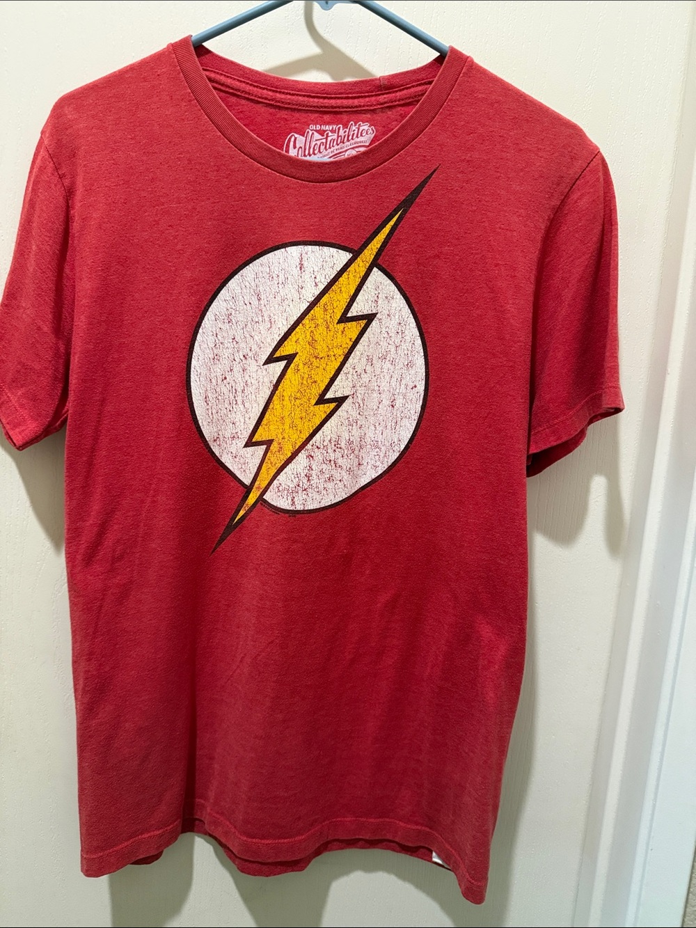 Red Flash Logo Men’s T‑Shirt